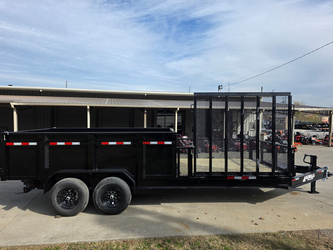 7x20 Hybrid Dump Utility Trailer with 3ft Sides Equipment (2) 7K Axles - SLE Equipment - 5
