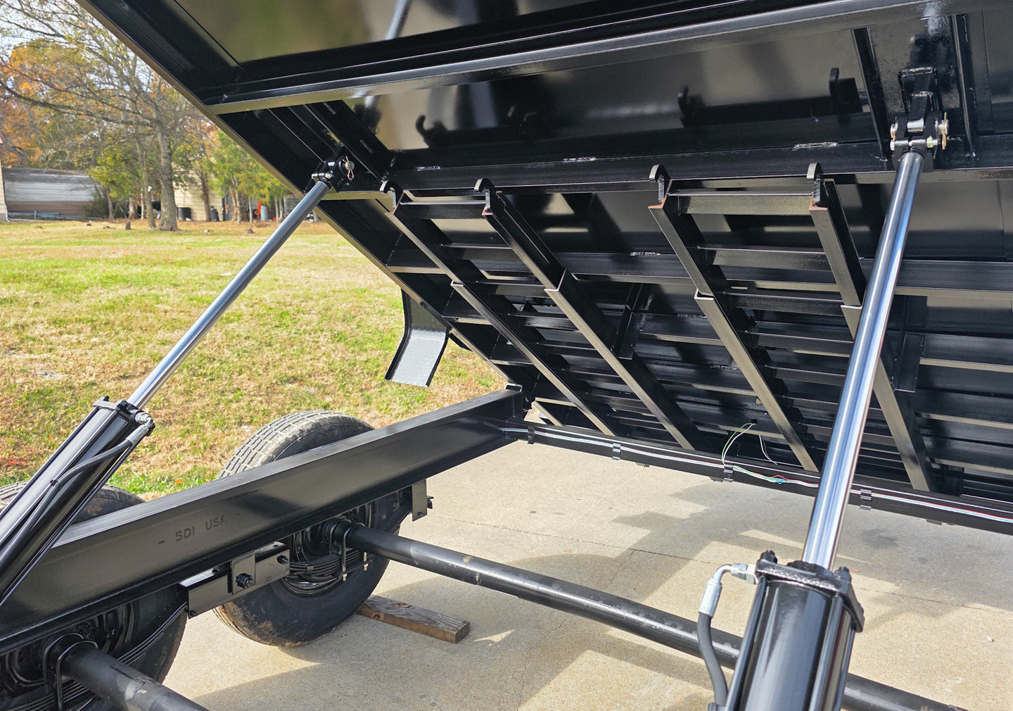 7x20 Hybrid Utility Dump Trailer 2ft Sides with Box (2) 7K Axles - SLE Equipment - 16