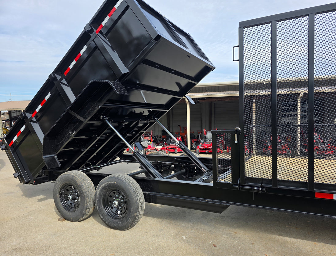 7x20 Hybrid Dump Utility Trailer with 3ft Sides Equipment (2) 7K Axles - SLE Equipment - 8