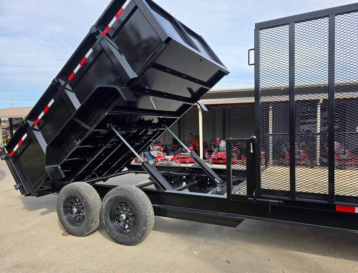 7x20 Hybrid Dump Utility Trailer with 3ft Sides Equipment (2) 7K Axles - SLE Equipment - 8