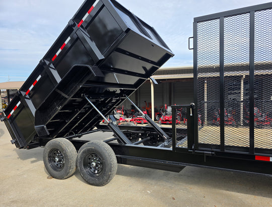 7x20 Hybrid Dump Utility Trailer with 3ft Sides Equipment (2) 7K Axles - SLE Equipment - 8