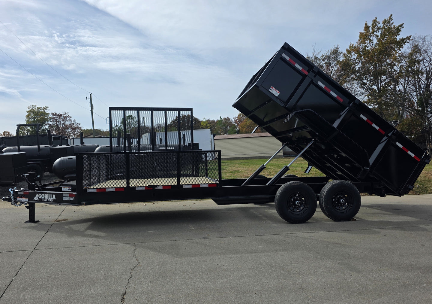 7x20 Hybrid Dump Utility Trailer with 3ft Sides Equipment (2) 7K Axles - SLE Equipment - 7