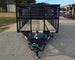 6.4x16 Utility Trailer Straight Deck 4ft Mesh Sides with Basket (2) 3,500lb Axles - SLE Equipment - 3