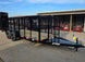6.4x16 Utility Trailer Straight Deck 4ft Mesh Sides with Basket (2) 3,500lb Axles - SLE Equipment - 2