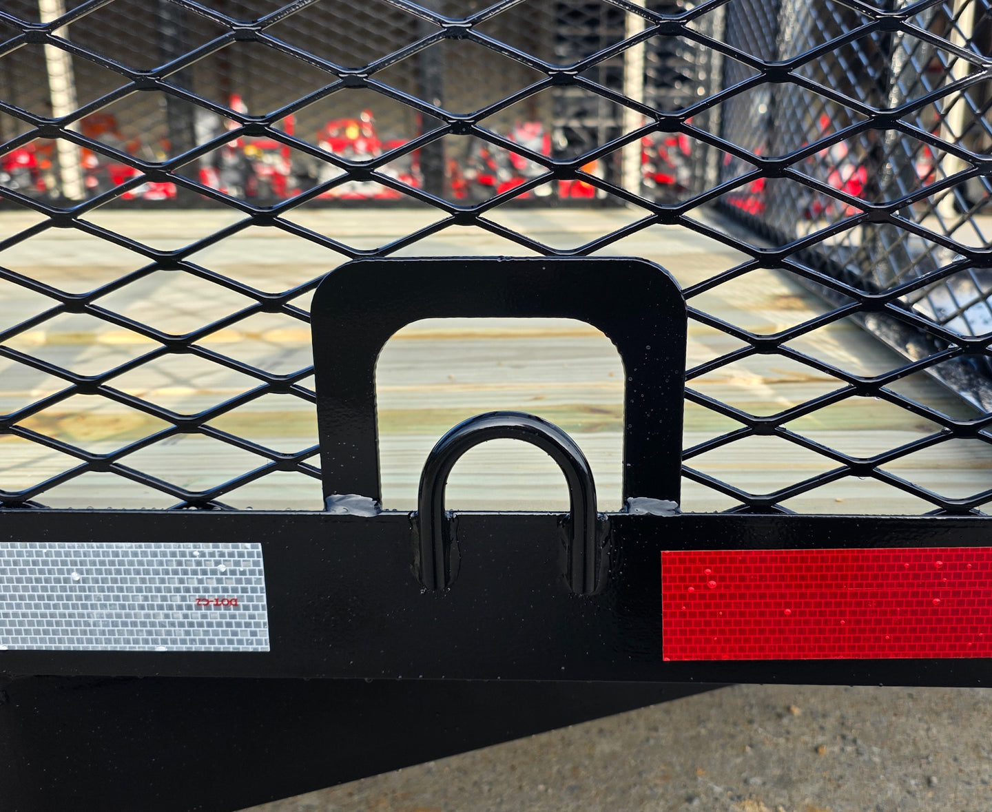 6.4x16 Utility Trailer Straight Deck 4ft Mesh Sides with Basket (2) 3,500lb Axles - SLE Equipment - 19