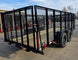 6.4x16 Utility Trailer Straight Deck 4ft Mesh Sides with Basket (2) 3,500lb Axles - SLE Equipment - 6