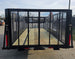 6.4x16 Utility Trailer Straight Deck 4ft Mesh Sides with Basket (2) 3,500lb Axles - SLE Equipment - 7