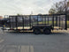 6.4x16 Utility Trailer Straight Deck 4ft Mesh Sides with Basket (2) 3,500lb Axles - SLE Equipment - 4