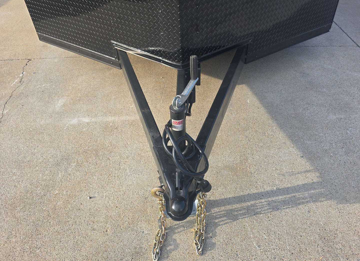 8.5x24 Hybrid Trailer Black with Black Out Package (2) 7000k Axles Jack