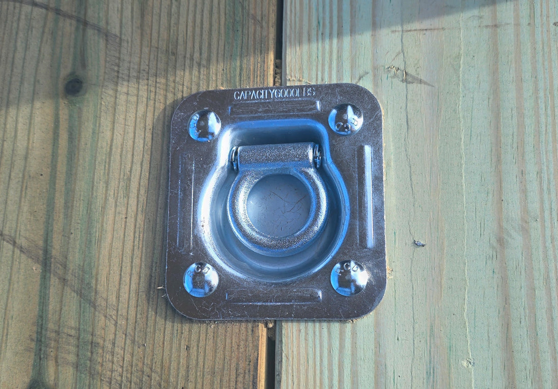 8.5x24 Hybrid Trailer Black with Black Out Package (2) 7000k Axles D-Ring 