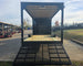 8.5x24 Hybrid Trailer Black with Black Out Package (2) 7000k Axles Rear Gate Down