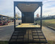 8.5x24 Hybrid Trailer Black with Black Out Package (2) 7000k Axles Rear Gate Down