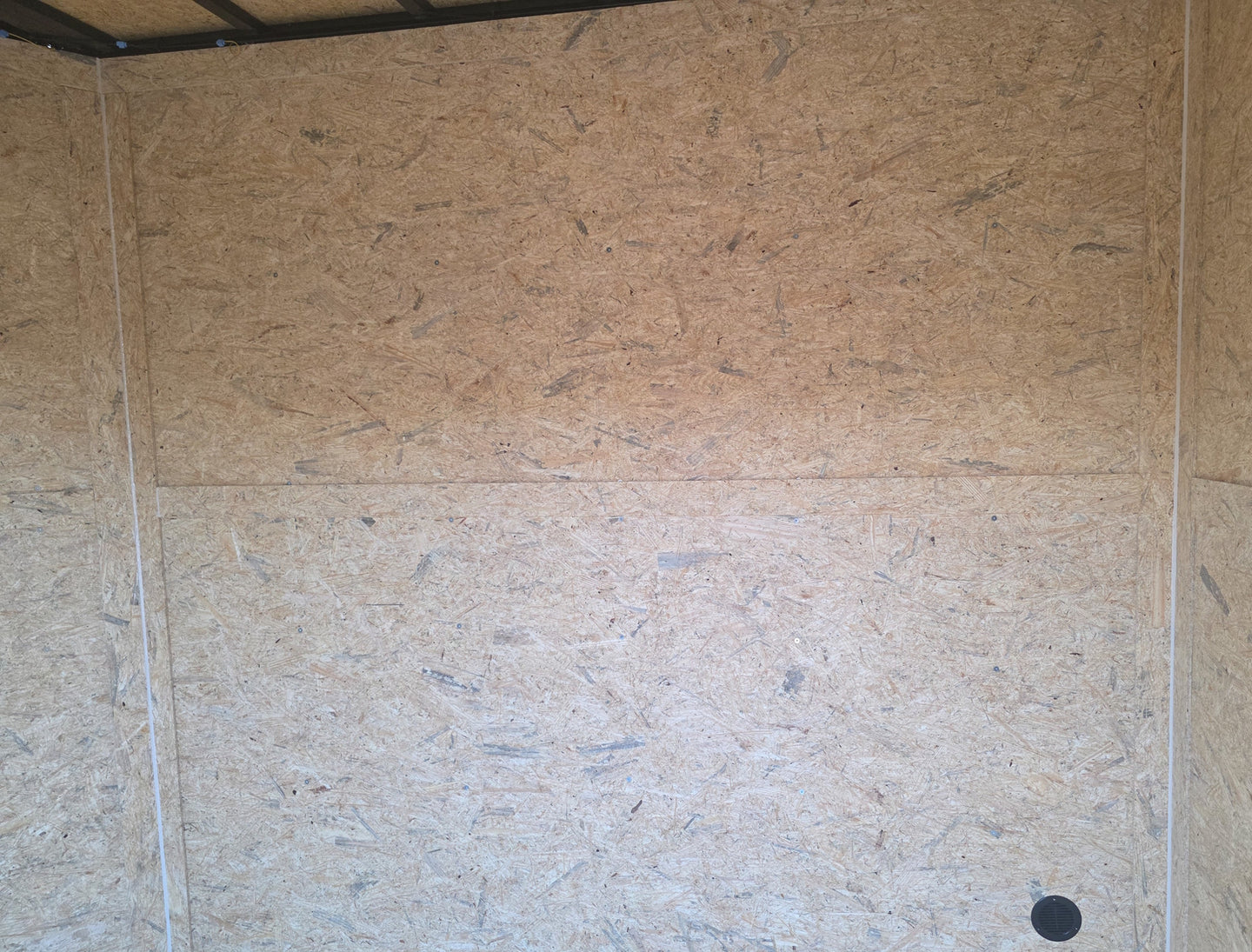 8.5x24 Hybrid Trailer Black with Black Out Package (2) 7000k Axles Right Side Inside Enclosed