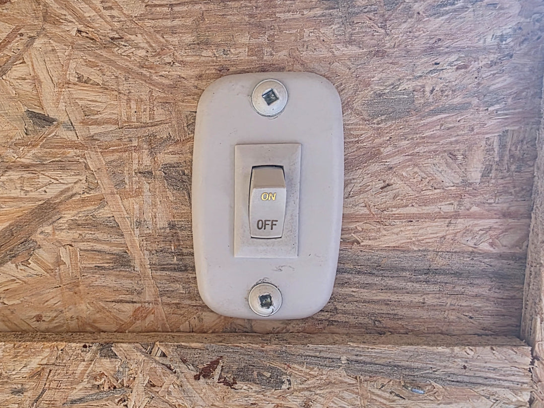 8.5x24 Hybrid Trailer Black with Black Out Package (2) 7000k Axles Light Switch