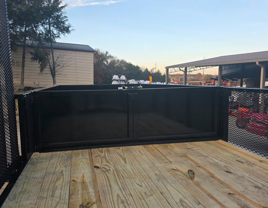 7x20 Hybrid Utility Dump Trailer 2ft Sides with Box (2) 7K Axles - SLE Equipment - 17