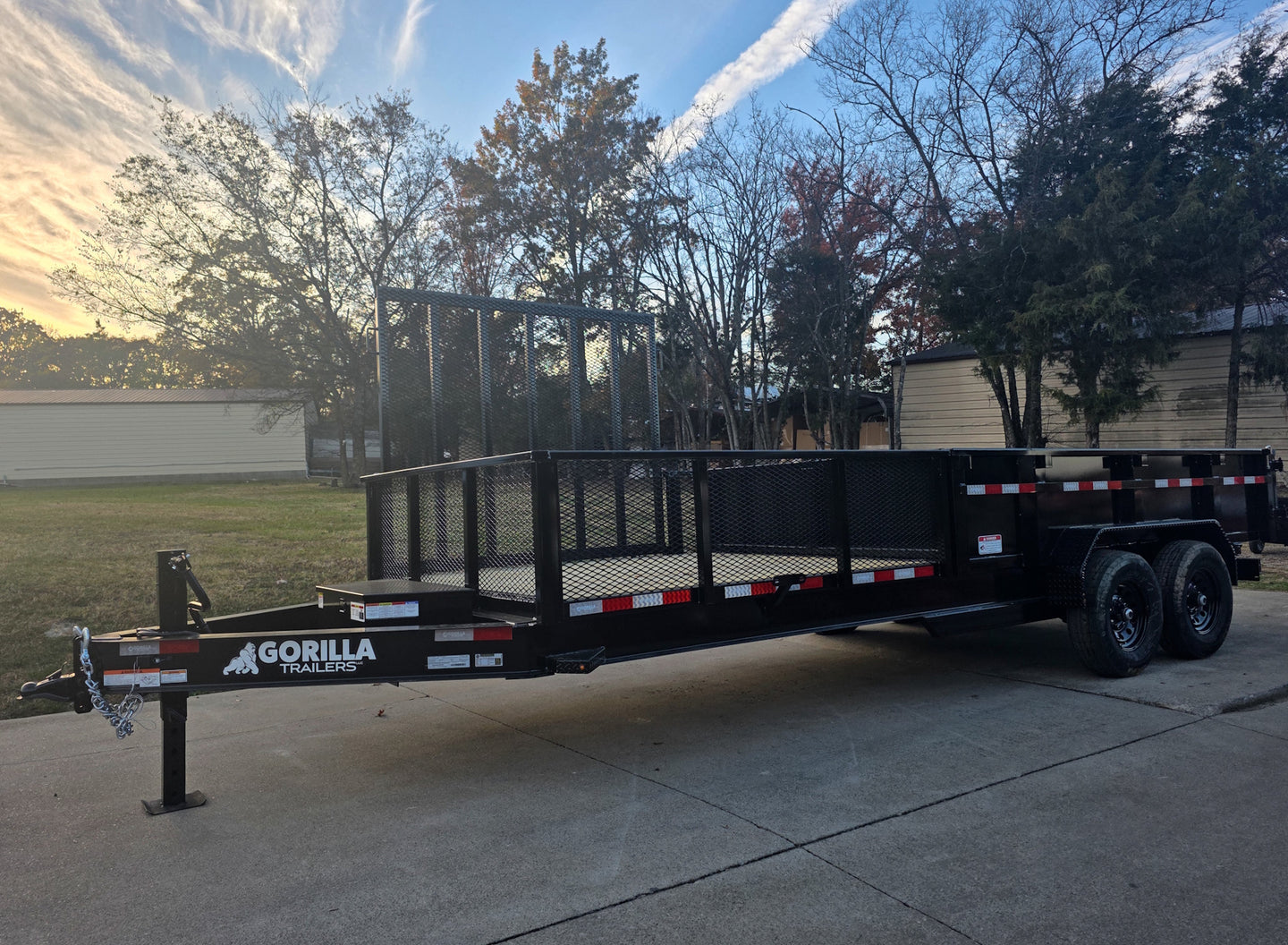 7x20 Hybrid Utility Dump Trailer 2ft Sides with Box (2) 7K Axles - SLE Equipment - 4