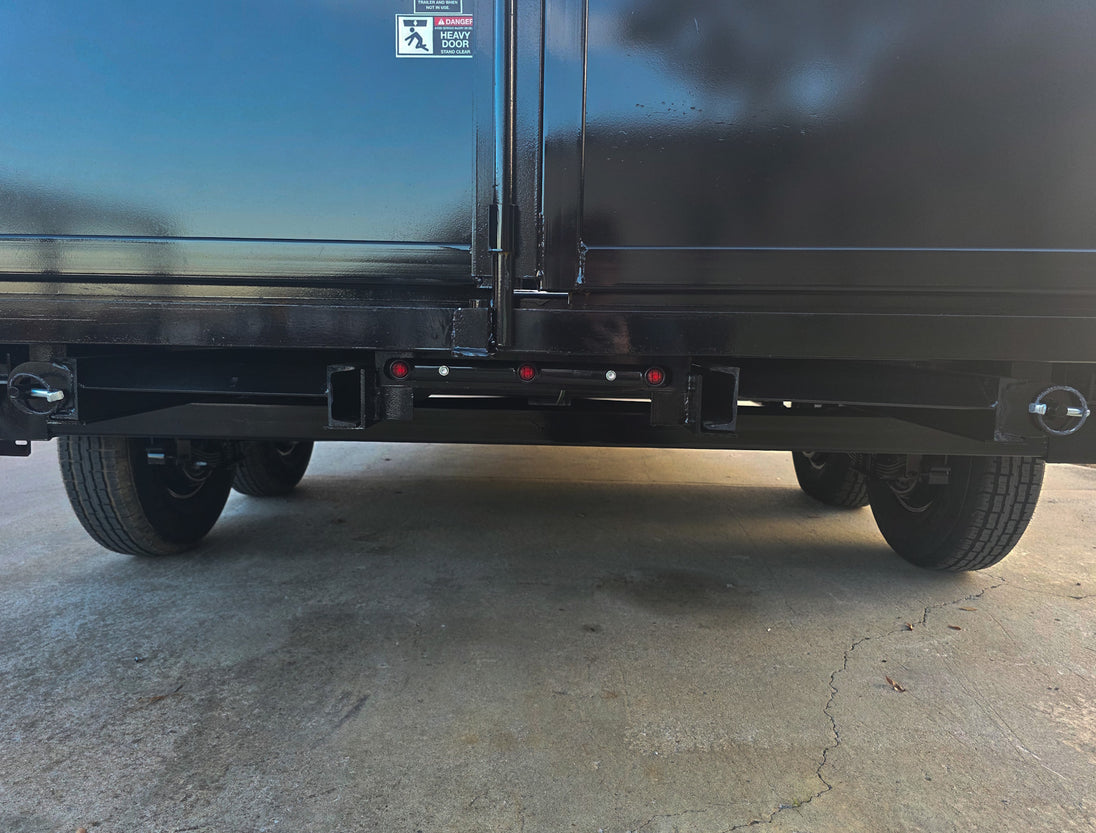 7x20 Hybrid Utility Dump Trailer 2ft Sides with Box (2) 7K Axles - SLE Equipment - 12