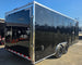 8.5x20 Black V-Nose Enclosed Trailer with Silver ATP (2) 52000lb Axles Right Rear