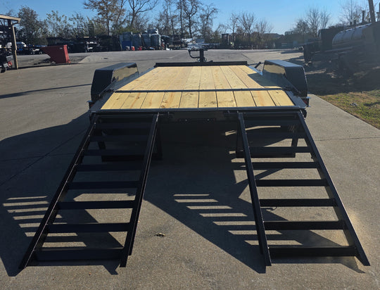 7x14 IBeam Equipment Trailer (2) 5200lb Axles with Stand - Up Ramps 10K GVWR - SLE Equipment - 9