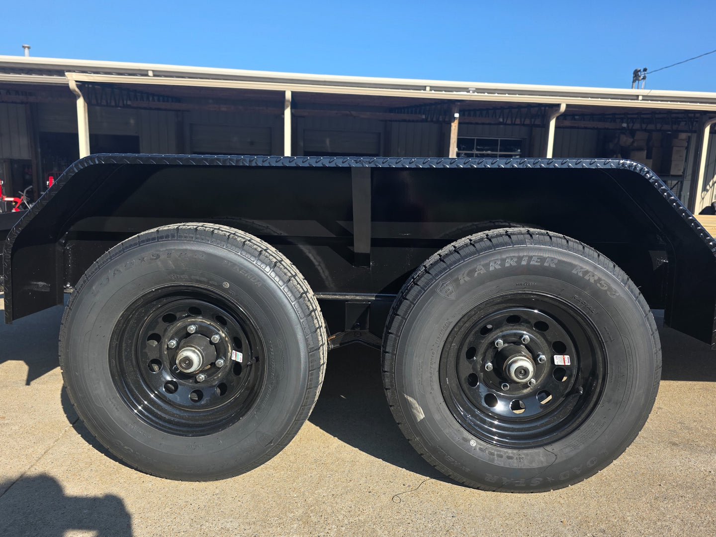 7x14 IBeam Equipment Trailer (2) 5200lb Axles with Stand - Up Ramps 10K GVWR - SLE Equipment - 18
