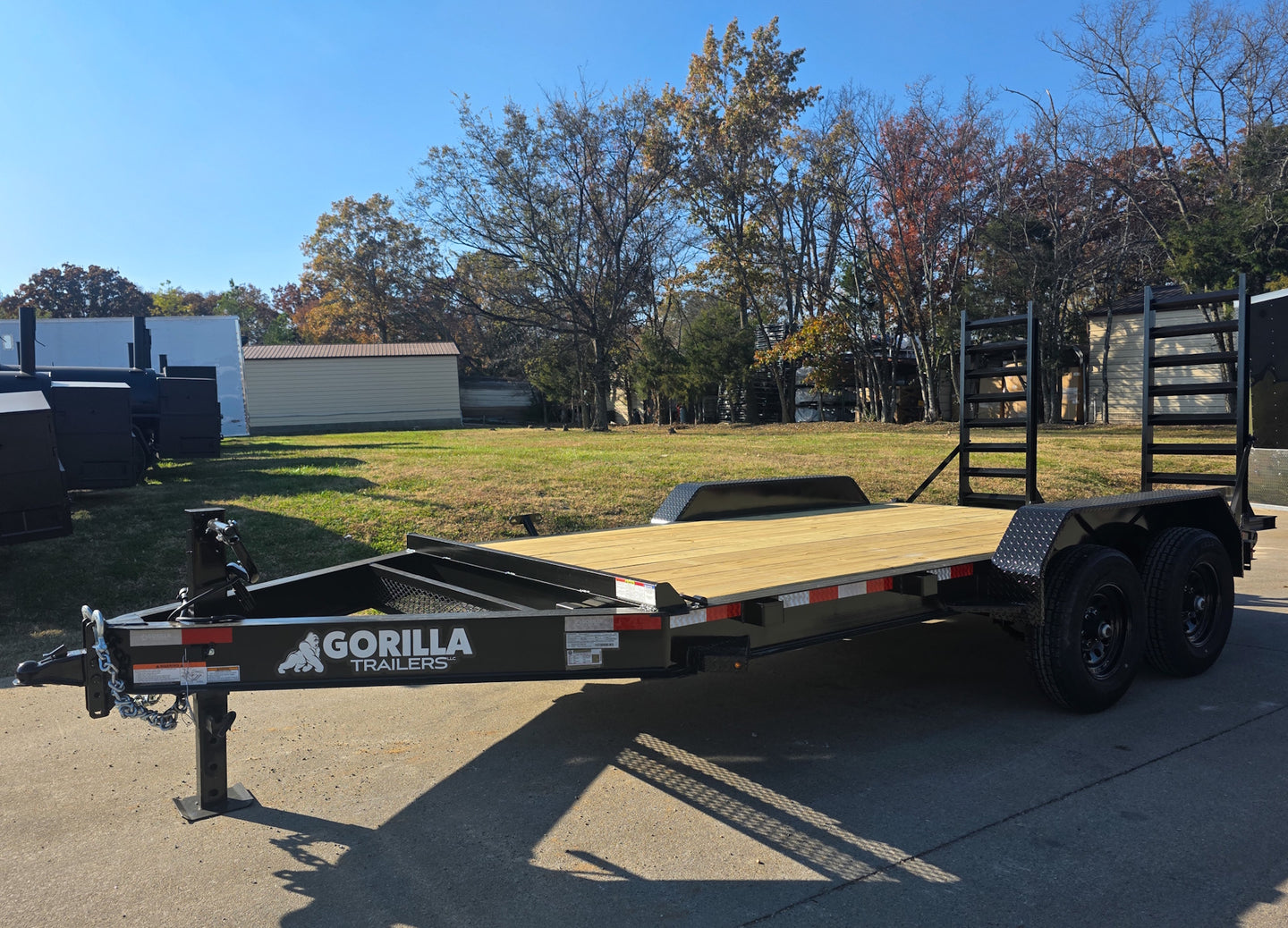 7x14 IBeam Equipment Trailer (2) 5200lb Axles with Stand - Up Ramps 10K GVWR - SLE Equipment - 3