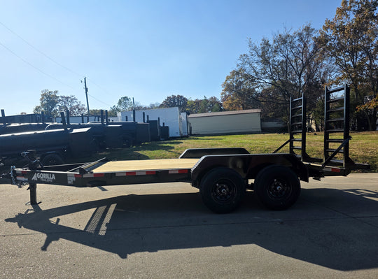 7x14 IBeam Equipment Trailer (2) 5200lb Axles with Stand - Up Ramps 10K GVWR - SLE Equipment - 2