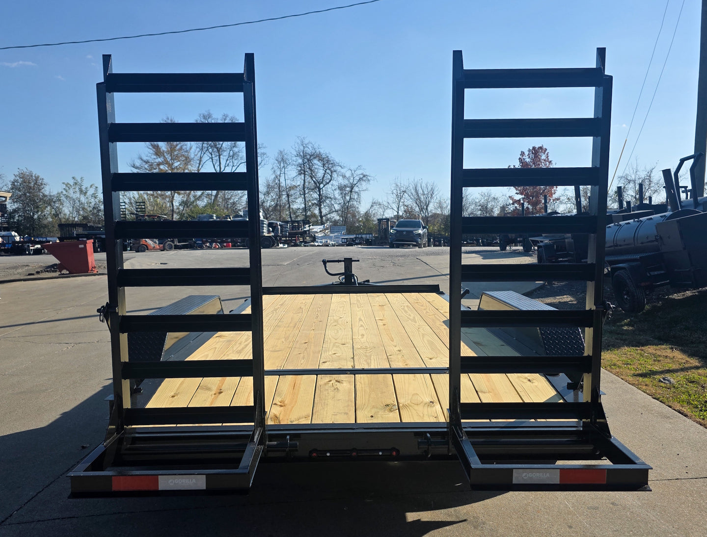 7x14 IBeam Equipment Trailer (2) 5200lb Axles with Stand - Up Ramps 10K GVWR - SLE Equipment - 6