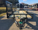 6.4x18 Straight Deck Utility Trailer with Side Gate (2) 3,500lb Axle Front 