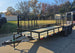 6.4x18 Straight Deck Utility Trailer with Side Gate (2) 3,500lb Axle Front Left 