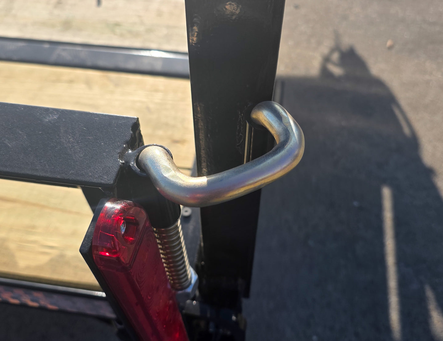 6.4x18 Straight Deck Utility Trailer with Side Gate (2) 3,500lb Axle Rear Gate Latch