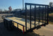 6.4x18 Straight Deck Utility Trailer with Side Gate (2) 3,500lb Axle Left Rear 