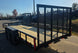 6.4x18 Straight Deck Utility Trailer with Side Gate (2) 3,500lb Axle Left Rear 