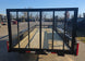 6.4x18 Straight Deck Utility Trailer with Side Gate (2) 3,500lb Axle Rear
