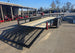 6.4x18 Straight Deck Utility Trailer with Side Gate (2) 3,500lb Axle Right Rear Gates Down
