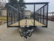 7x20 Dovetail Utility Trailer 4ft Mesh Sides (2) 3,500lb Axles - SLE Equipment - 3