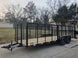 7x20 Dovetail Utility Trailer 4ft Mesh Sides (2) 3,500lb Axles - SLE Equipment - 2