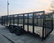 7x20 Dovetail Utility Trailer 4ft Mesh Sides (2) 3,500lb Axles - SLE Equipment - 8