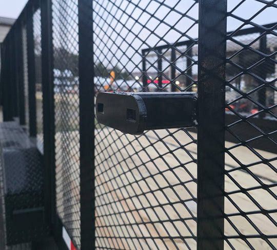 7x20 Dovetail Utility Trailer 4ft Mesh Sides (2) 3,500lb Axles - SLE Equipment - 15