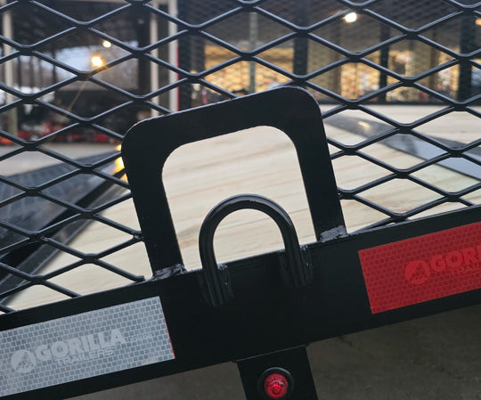 7x20 Dovetail Utility Trailer 4ft Mesh Sides (2) 3,500lb Axles - SLE Equipment - 17