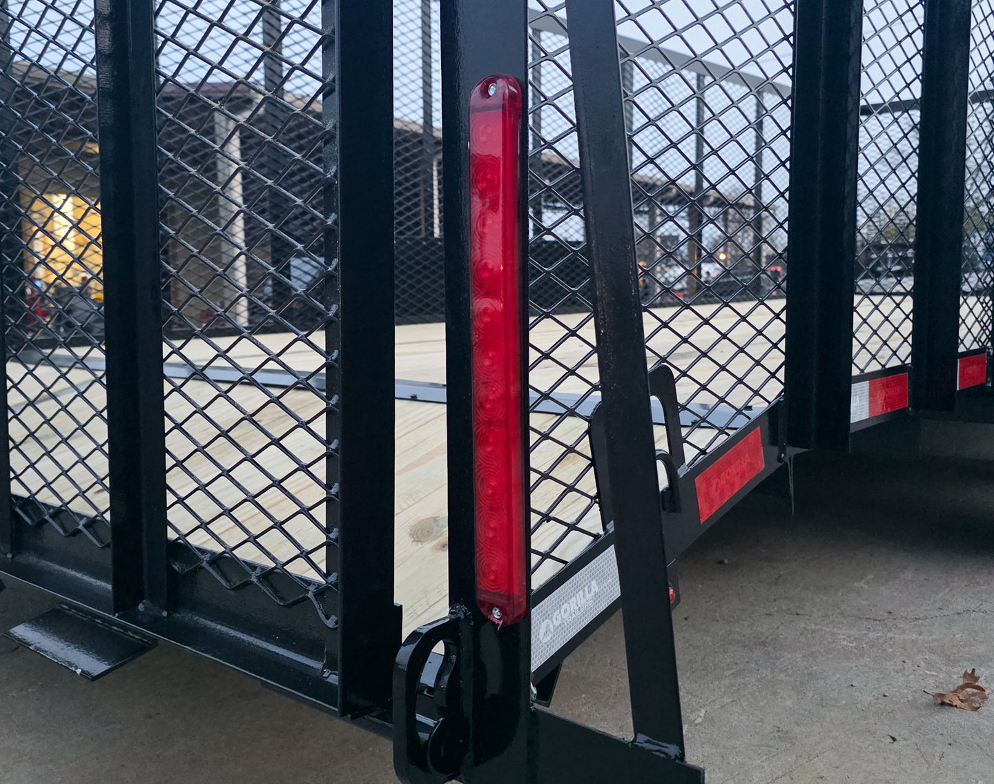 7x20 Dovetail Utility Trailer 4ft Mesh Sides (2) 3,500lb Axles - SLE Equipment - 20