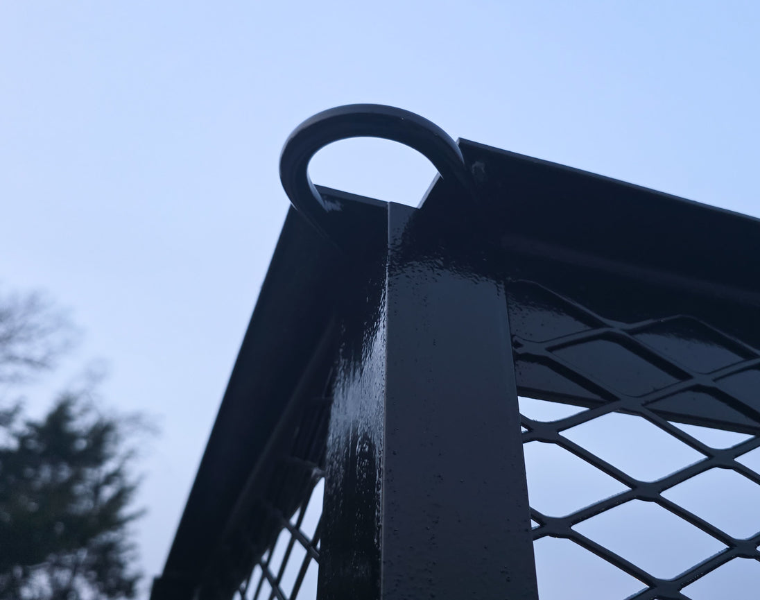 7x20 Dovetail Utility Trailer 4ft Mesh Sides (2) 3,500lb Axles - SLE Equipment - 21