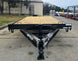 8.5x20 I-Beam Deckover Trailer (2) 7K Axles Stand-Up Ramps 14K GVWR Front 
