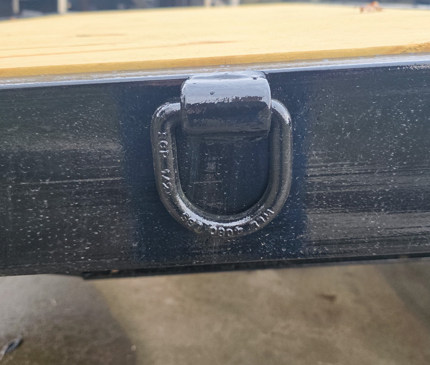 8.5x20 I-Beam Deckover Trailer (2) 7K Axles Stand-Up Ramps 14K GVWR D-Ring 