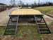 8.5x20 I-Beam Deckover Trailer (2) 7K Axles Stand-Up Ramps 14K GVWR Rear Ramps Down