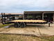 8.5x20 I-Beam Deckover Trailer (2) 7K Axles Stand-Up Ramps 14K GVWR Right Side 