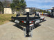 7x20 Equipment Trailer 8" I-Beam (2) 7K Axles Standup Ramps 14K GVWR Front 
