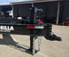 7x20 Equipment Trailer 8" I-Beam (2) 7K Axles Standup Ramps 14K GVWR Hitch and Jack