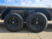 7x20 Equipment Trailer 8" I-Beam (2) 7K Axles Standup Ramps 14K GVWR Tires