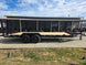 7x20 Equipment Trailer 8" I-Beam (2) 7K Axles Standup Ramps 14K GVWR Right Side 