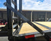 7x20 Equipment Trailer 8" I-Beam (2) 7K Axles Standup Ramps 14K GVWR Pin/Arm Lock